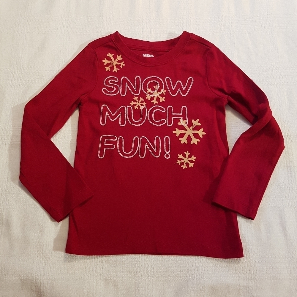 Gymboree boys size xs or 3-4 long sleeved red shirt